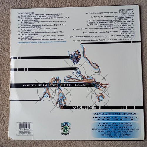 RETURN OF THE DJ Vol. 2 DBL LP Hip Hop Plattenspieler DJ FORMAT Z-TRIP ROC RAIDA - Bild 2 von 9