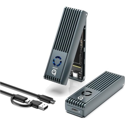 M.2 NVMe SATA SSD Gehäuse USB 3.2 Gen 2 Lüfter 2280 2242 2260 2230