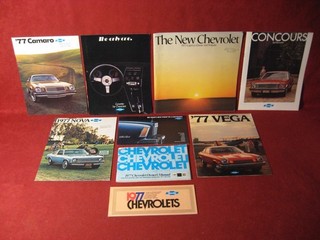 1977 Chevy Corvette Camaro Sales Brochure Lot Booklet Catalog Original Old