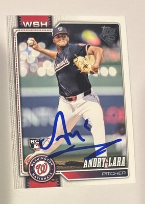 Andry Lara Nationals Baseball Autographed Signed 2026 Topps Card
