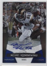2010 Certified Mirror Blue Signatures 28/50 Michael Hoomanawanui #244 Auto n8a