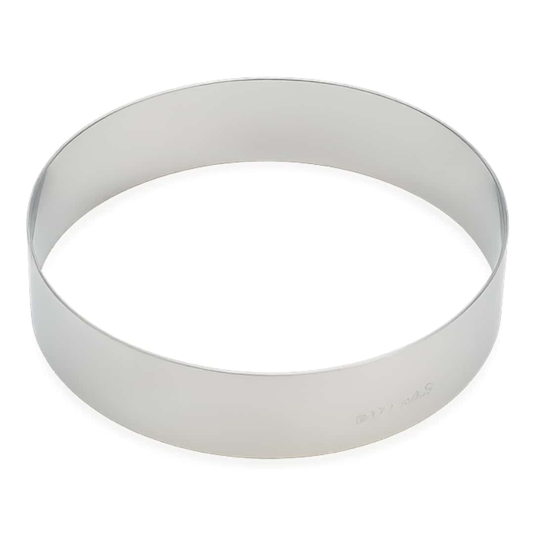Round Smooth Stainless Steel Cake Ring Ø 280x40 Mm - PAVONI - Pastry Mold