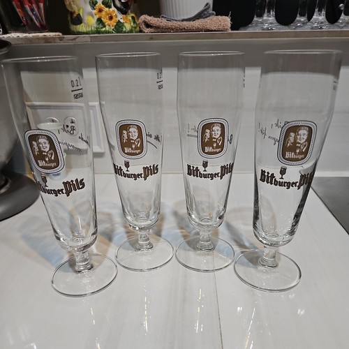 Vintage Bitburger 0.2L German Stemmed Glass