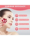 Ice Face Roller Reusable Beauty Tool for Eye Puffiness Relief Skin Care Red Rose