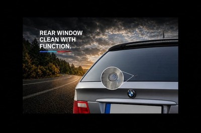 BMW E46 Heckscheibenwischer Entfernung, ohne kleben - wiper blade delete