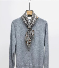 70 cashmere 30 silk Retro Paisley double side printed square Wrap shawl 25''