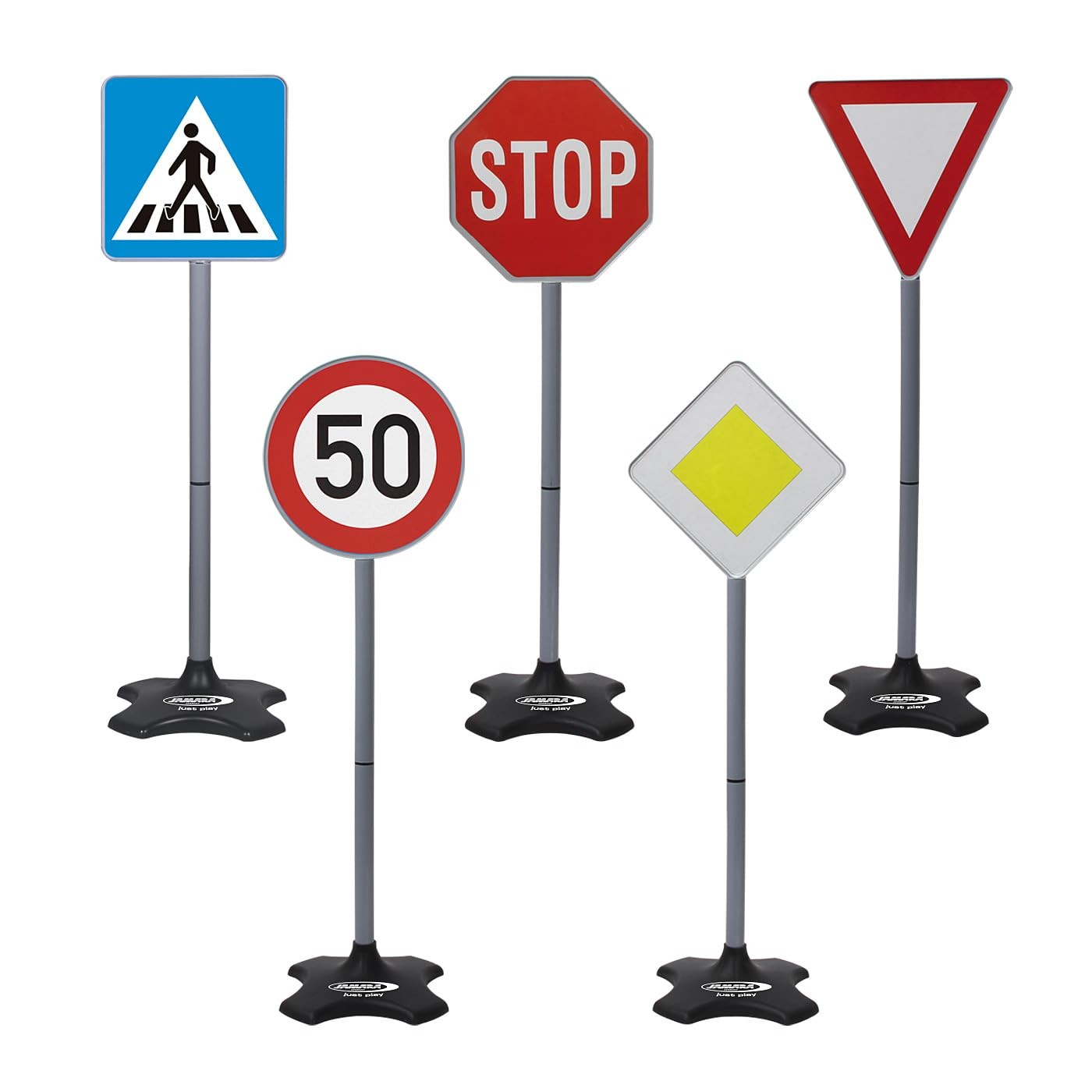 Kit de signalisation Grand A avec 5 panneaux pour amuser les enfants dans le jardin