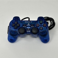 OEM Playstation 2 PS2 Dualshock 2 Controller SCPH-10010 Translucent Blue