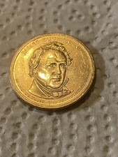 James Buchanan $1 Dollar Coin 1857-1861, Vintage Antique!