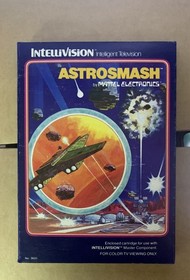 INTELLIVISION 2 CIB GAME LOT SPACE ARMADA /ASTROSMASH CLEANED & TESTED #1