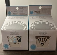 Martha Stewart circle edge punch cartridges Modern Lace and Deco Shell New