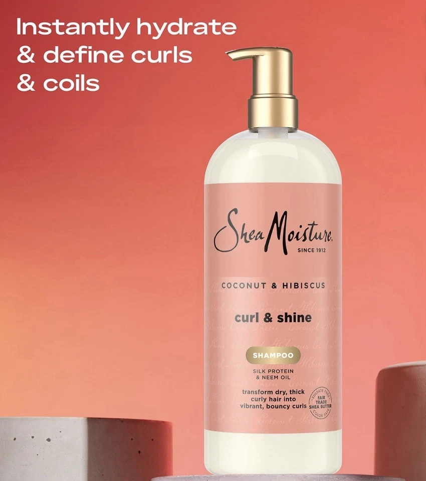 Xampu de hibisco de coconut Shea Moisture, 34 fl. oz. - Imagem 2 de 4