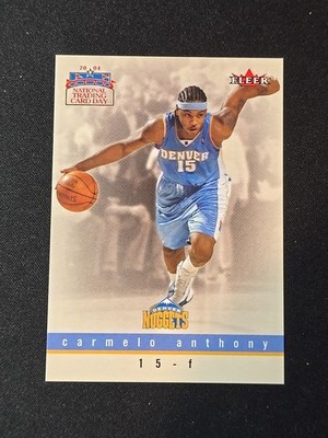 Carmelo Anthony 2003-04 Fleer NTC Rookie Card RC #8 Hall Of Fame