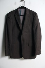 F F Collection Mens Suit Jacket - Brown - Size 38 m12 