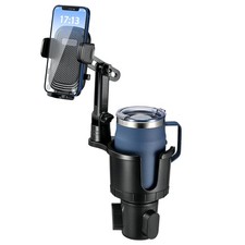 2-in-1 Car Cup Phone Holder Expander with Adjustable Base, 360 Rotation, Comp...