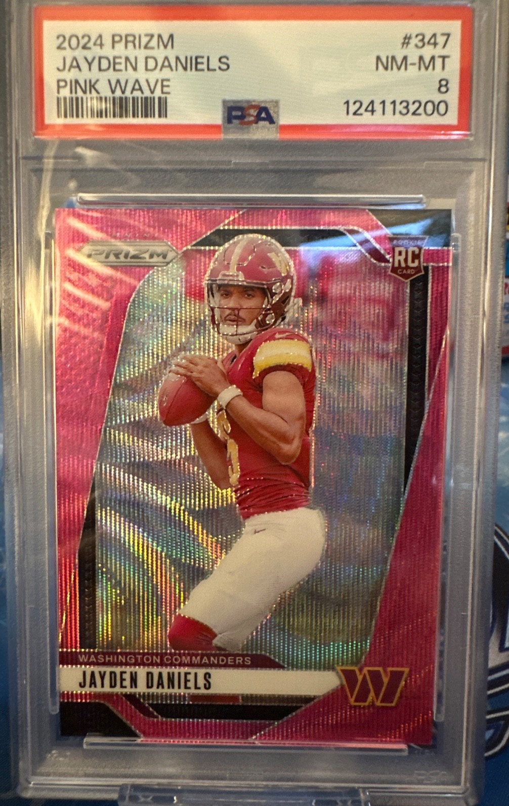 2024 Panini Prizm - Rookies Jayden Daniels #347 Pink Wave Prizm (RC)