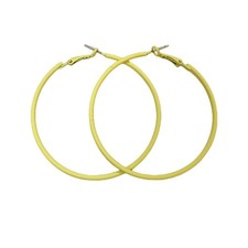 60mm Big Large Hoop Earrings For Women Sensitive Ears Neon Minimalist Retro Roun