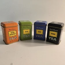 John Wagner & Sons Tea Cans RARE Set of 4 Keemun Irish Assam Ceylon Breakfast