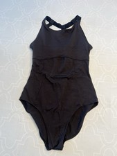 Black Classic Back Strap Leotard By Danz N Motion Adult Size Medium