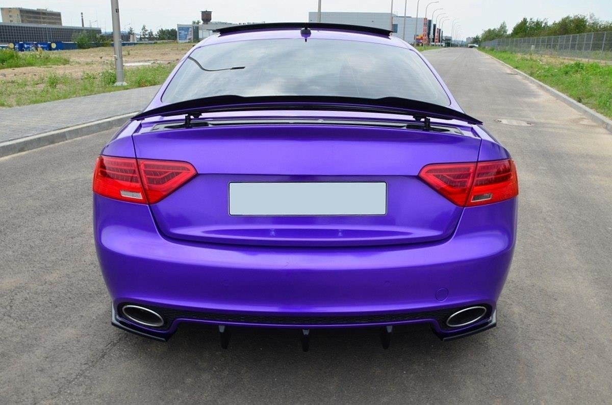 Spoiler Cap Audi RS5 Mk1 8T Facelift Maxton Noir Brillant pour l'arrière du coupé