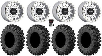Method 401 Bdlk 15'' Wheels Mh 4+3 37'' MotoRavage XL Tires RZR XP 1000 / PRO XP