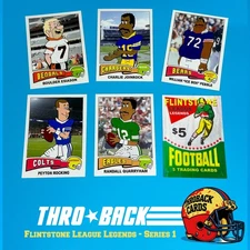 THROBACK Flintstones Football League Custom Cartoon Card Set 1 by Chris 51