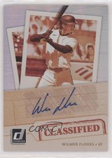2021 Panini Donruss Classified Signatures Wilmer Flores #CS-WF Auto 0s4r