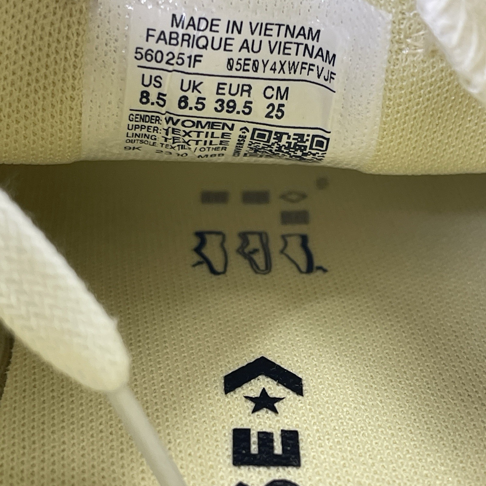 Converse CTAS Women's Lift Platform Sneakers Low Top Canvas, White/Black Sz 8.5 thumbnail 7