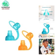 Revolutionary SoftSip Silicone Food Pouch Tops - Perfect for Toddler Nutrition