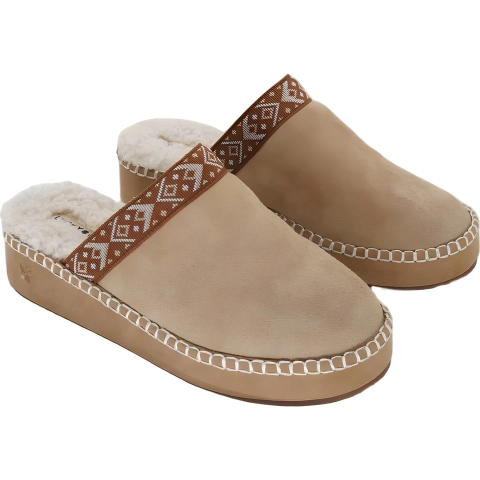 Lucky Brand Distressed Suede Womens Mule Shoes Size 7.5 Excellent - Image 4 of 4