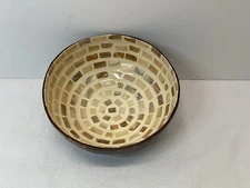 Beautiful Coconut Shell Bowl Mosaic From Thailand