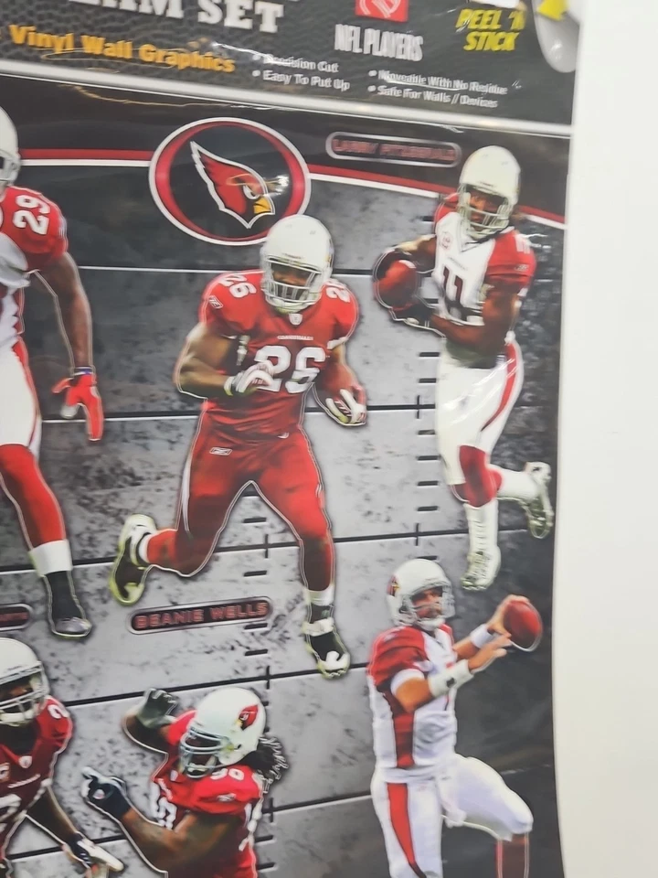JUEGO DE GORRO POZOS DEL EQUIPO FATHEAD DE LOS CARDENALES DE Arizona larry fitzgerald adrian wilson  Foto 4 de 4