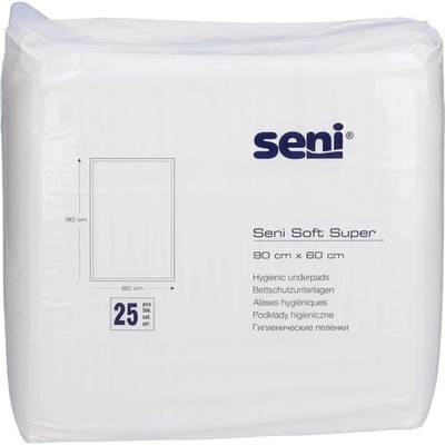 Seni Soft Super Bettschutzunterlage 60x90 cm 2X25St - PZN 17169542