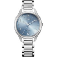 Citizen Women's Weekender Eco-Drive Silver Stainless Steel Watch 35MM EM0750-50L