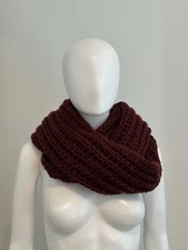 L.A. Hearts Burgundy Infinity Scarf One Size