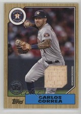 2022 Topps Series 1 1987 Topps Baseball Relics Carlos Correa #87R-CC 0l2q