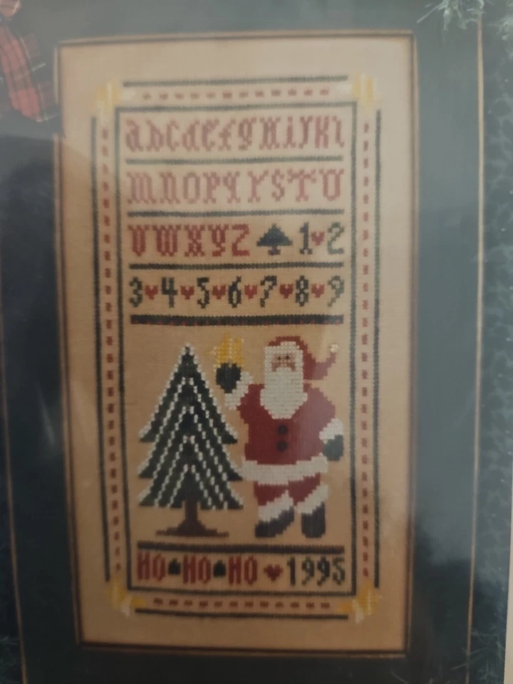The Drawn Thread THE SANTA SAMPLER Counted Cross Stitch Pattern w/Embellishments - Image 2 of 4