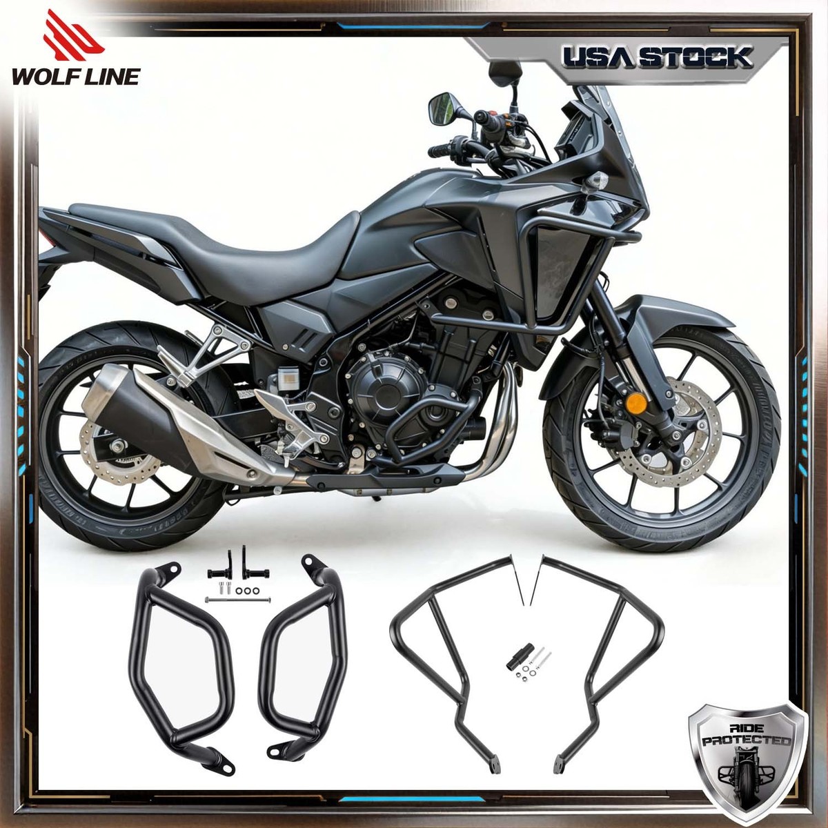 Crash Bars For NX 500 400 Engine Guards Frame Protector Stunt Cage