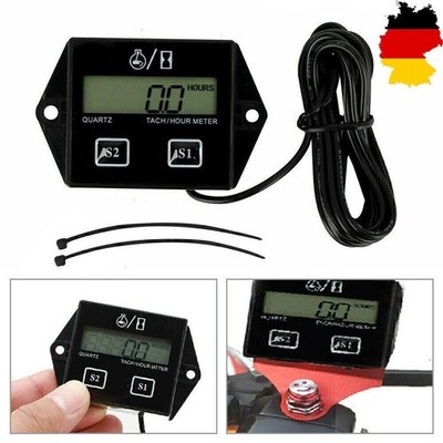 Drehzahlmesser LCD Digital Für KFZ Motorsäge Kettensäge Und Andere 2/4Takter DHL