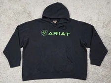 Ariat Black Pullover Hoodie Mens Size XL Pocket