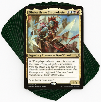 mtg cards that end the game Custom Commander Deck*** Obeka, Brute Chronologist - Time Stop Shenanigans