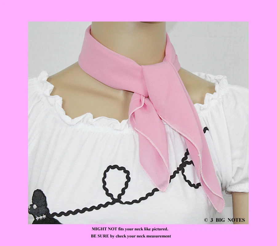 3PC HOT PINK 50's Poodle Skirt outfit Girl Sizes 7,8,9,10 W 20"-26" - Image 3 of 3