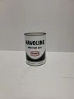 VINTAGE TEXACO HAVOLINE MOTOR OIL CAN 1 QUART Empty From Bottom