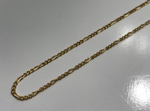 Signierte Midas 14K Gelbgold Mexiko Figaro Kette Halskette 22,5" ~ 1,40 mm - Bild 5 von 12