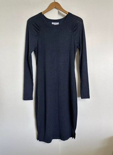 MOTHERHOOD MATERNITY Knit Knee Length Dress NWT Size Small Teal - Picture 2 of 6