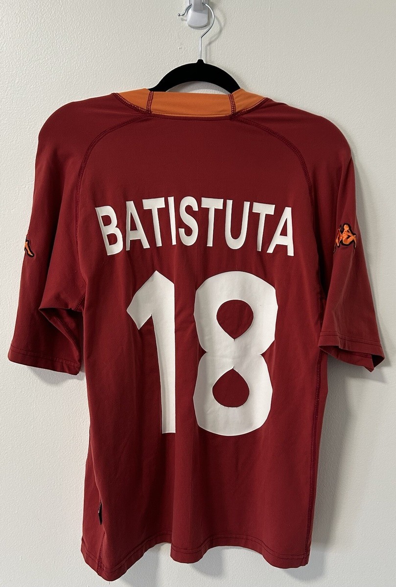 【DEAD STOCK】ASローマ 00/01 ユニフォーム BATISTUTA AS Roma Home 2000/01 Batistuta #18 (M) | eBay