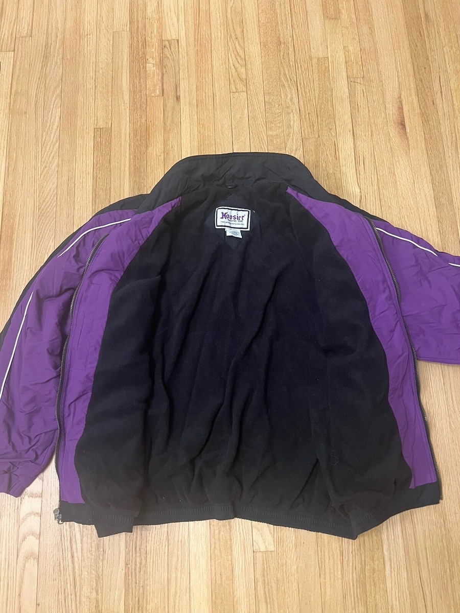 Vintage Hoosier Racing Jacket Tire Mens Size XL Puff Jacket