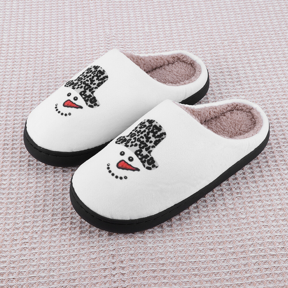 APL Pantofole Pupazzo di Neve Natalizie Comode Carine Pelose per Camera da Letto Interno