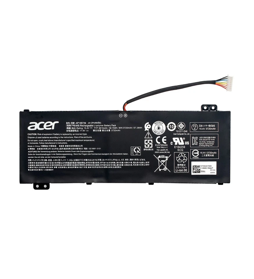 Batería Original AP18E7M para Acer Nitro 5 AN517-51 AN517-52 AN517-53 AN517-54 NUEVA Foto 2 de 4