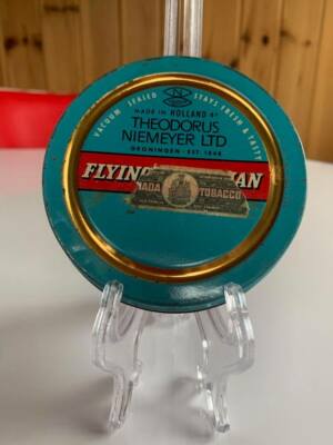 VINTAGE FLYING DUTCHMAN AROMATIC PIPE TOBACCO TIN - PRODUCT OF HOLLAND